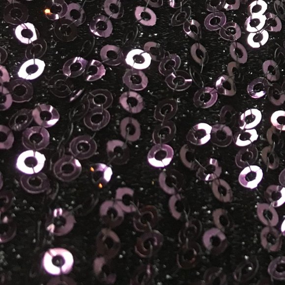 TERI JON 3/4 Sleeve Plum Sequin Sheath Gown   NEW!!! - Picture 5 of 15